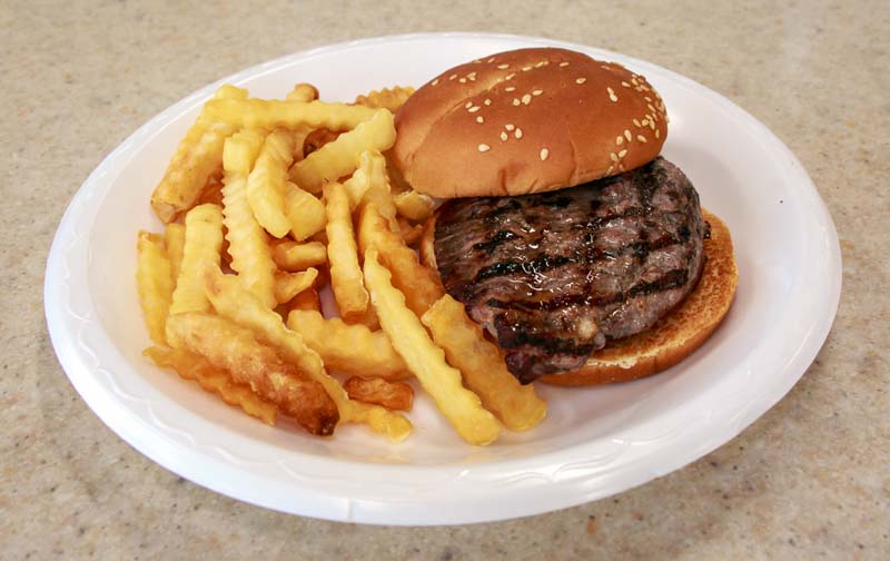 Porkies Restaurant - Hamburger & Fries